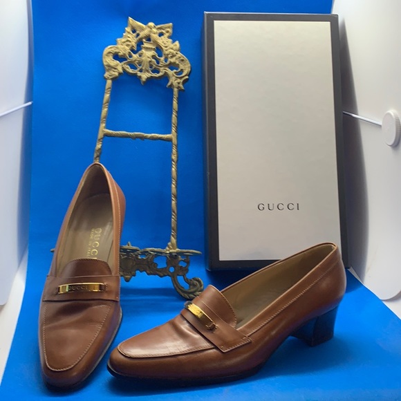 Gucci leather Heeled shoes style #100 1061 36.5 C - Picture 1 of 4